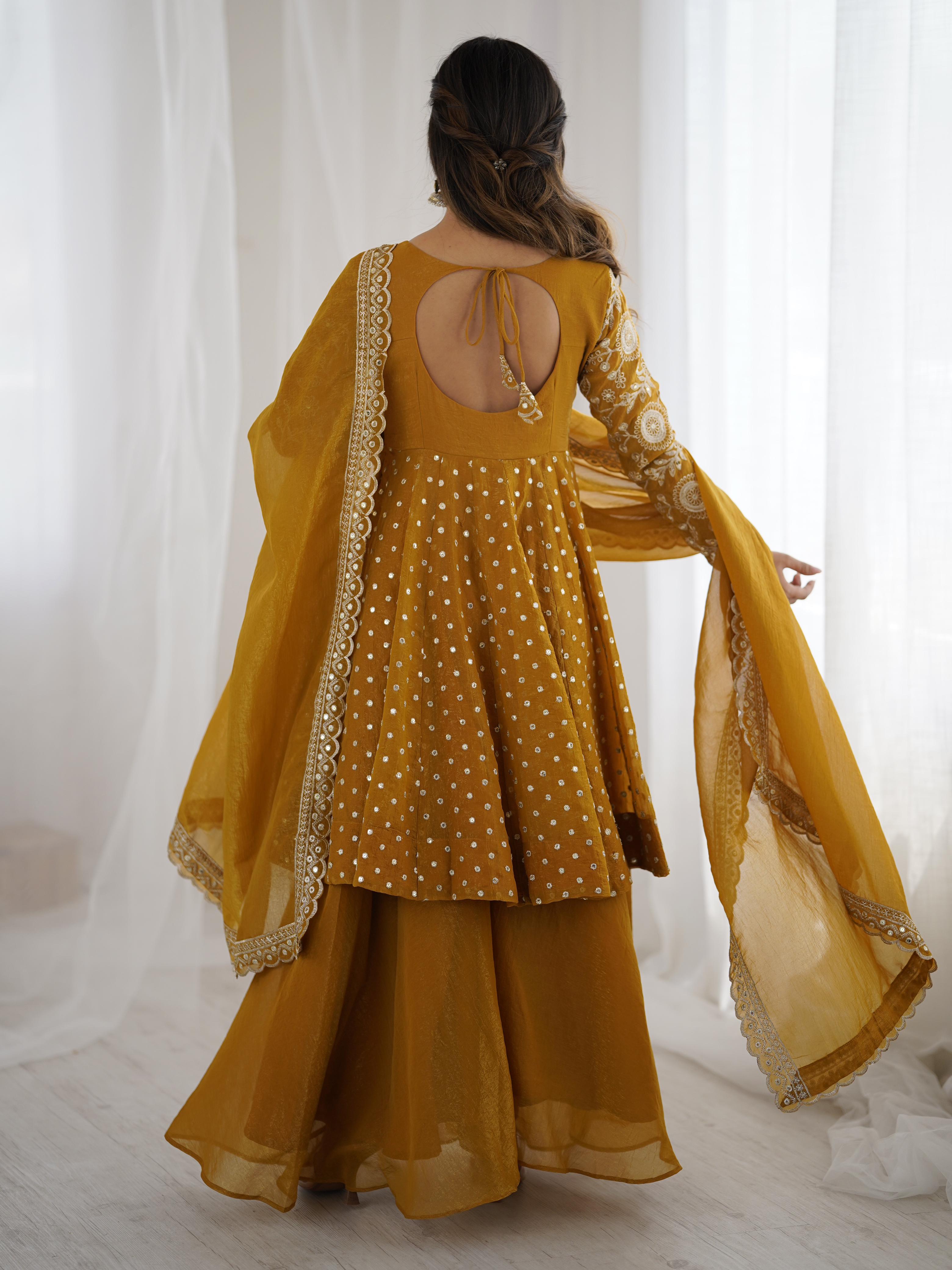 Yellow Designer Gown